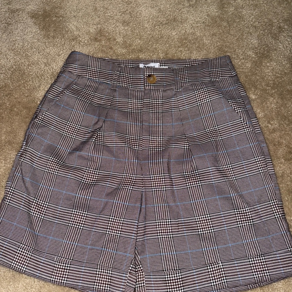 Princess Polly Men's Checkered Flat Front Shorts